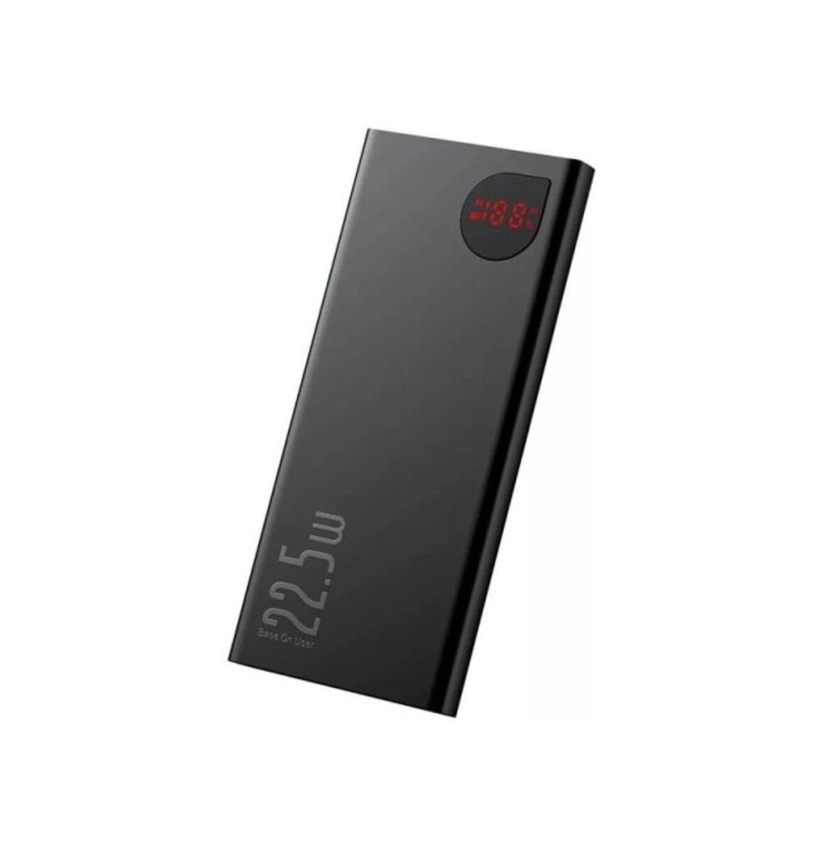 Зовнішній акумулятор Baseus Adaman Metal Digital Display Quick Charge Power Bank 10000mAh 22.5W Black на картинке №1