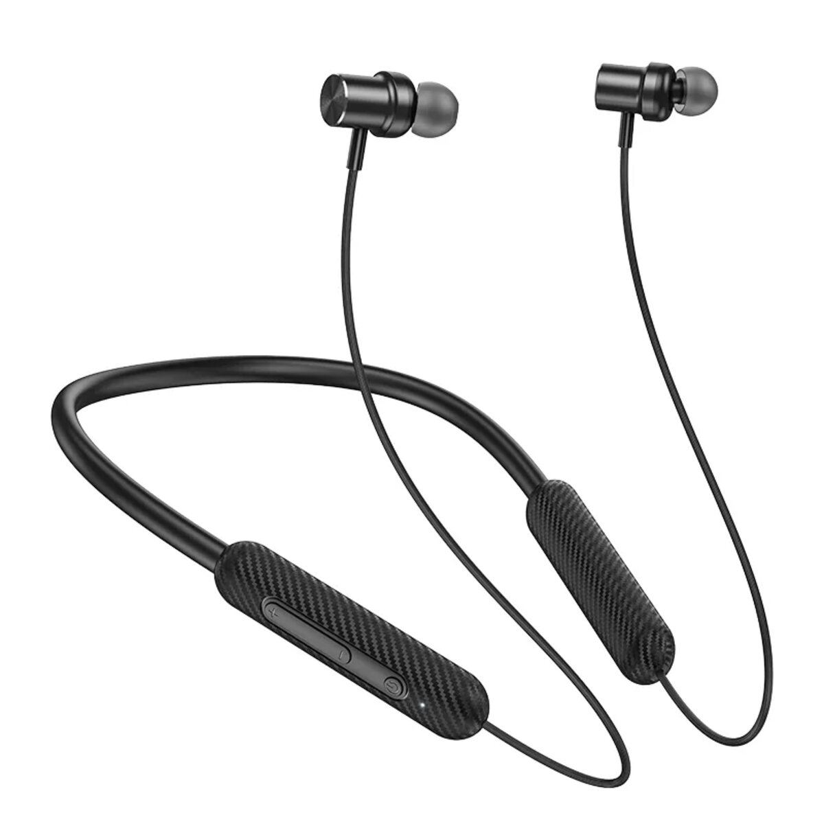 Бездротові навушники HOCO ES70 Armour neck-mounted BT earphones Black на картинке №1
