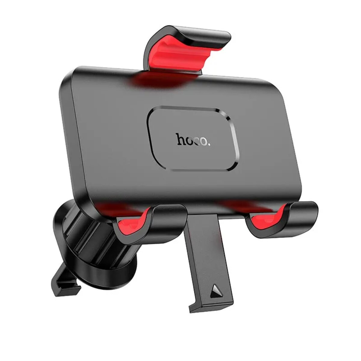 Автотримач для телефона HOCO H21 Dragon automatic clamp car holder(air outlet) Red Black (6942007605649) на малюнкі №2