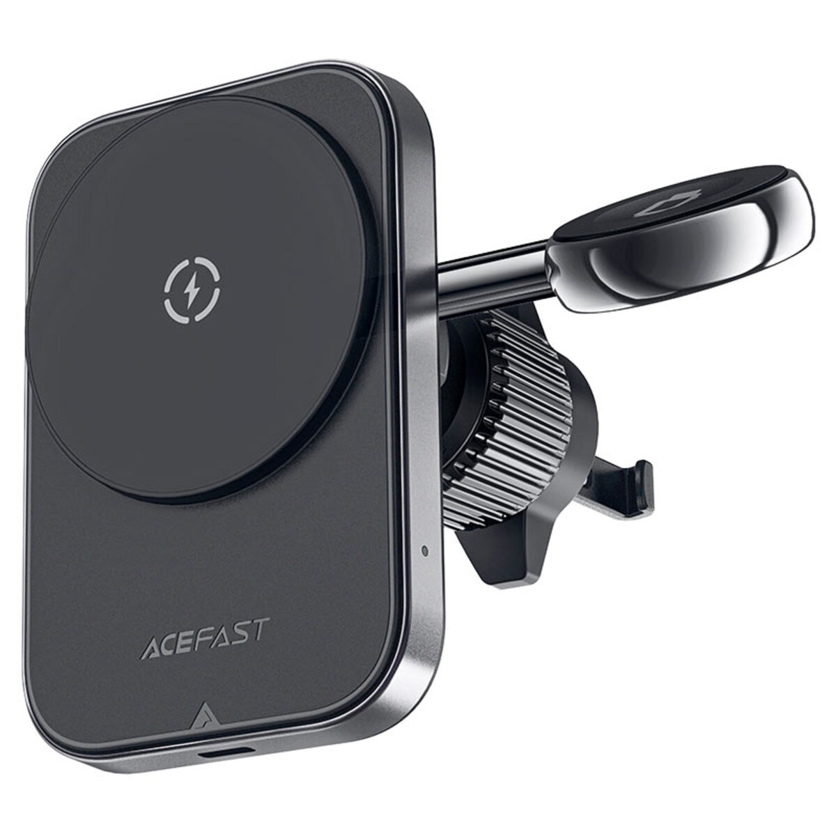Автотримач для телефона з БЗП ACEFAST D18 in-car 2-in-1 magnetic wireless charging holder Black (6974316282761) на картинке №3