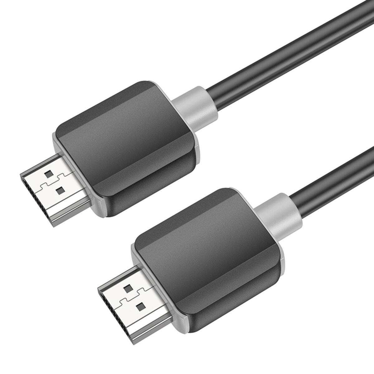 Кабель HOCO US08 HDTV 2.0 male-to-male 4K HD data cable(L=2M) Black (6931474799395) на картинке №4