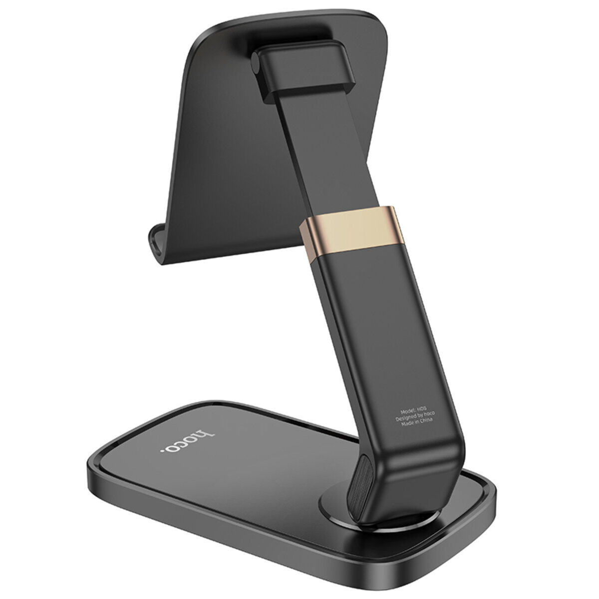 Тримач для телефона HD8 Blackfish folding desktop stand Black на малюнкі №4