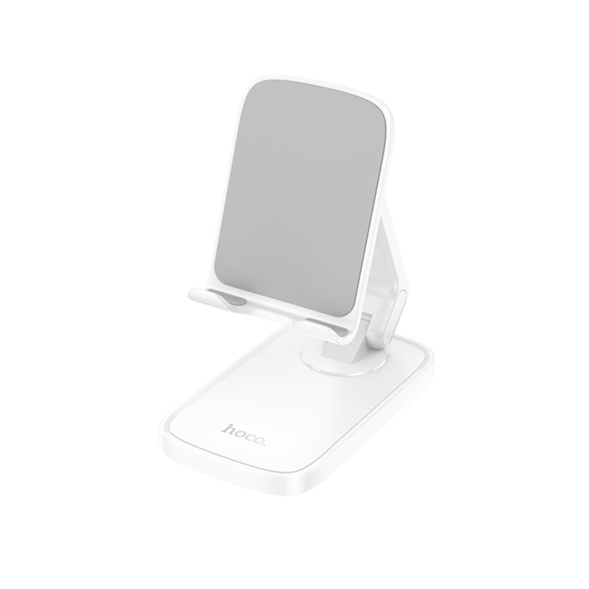 Тримач для телефона HOCO HD8 Blackfish folding desktop stand White Фотографія №1 Тримач для телефона HOCO HD8 Blackfish folding desktop stand White на малюнкі №1