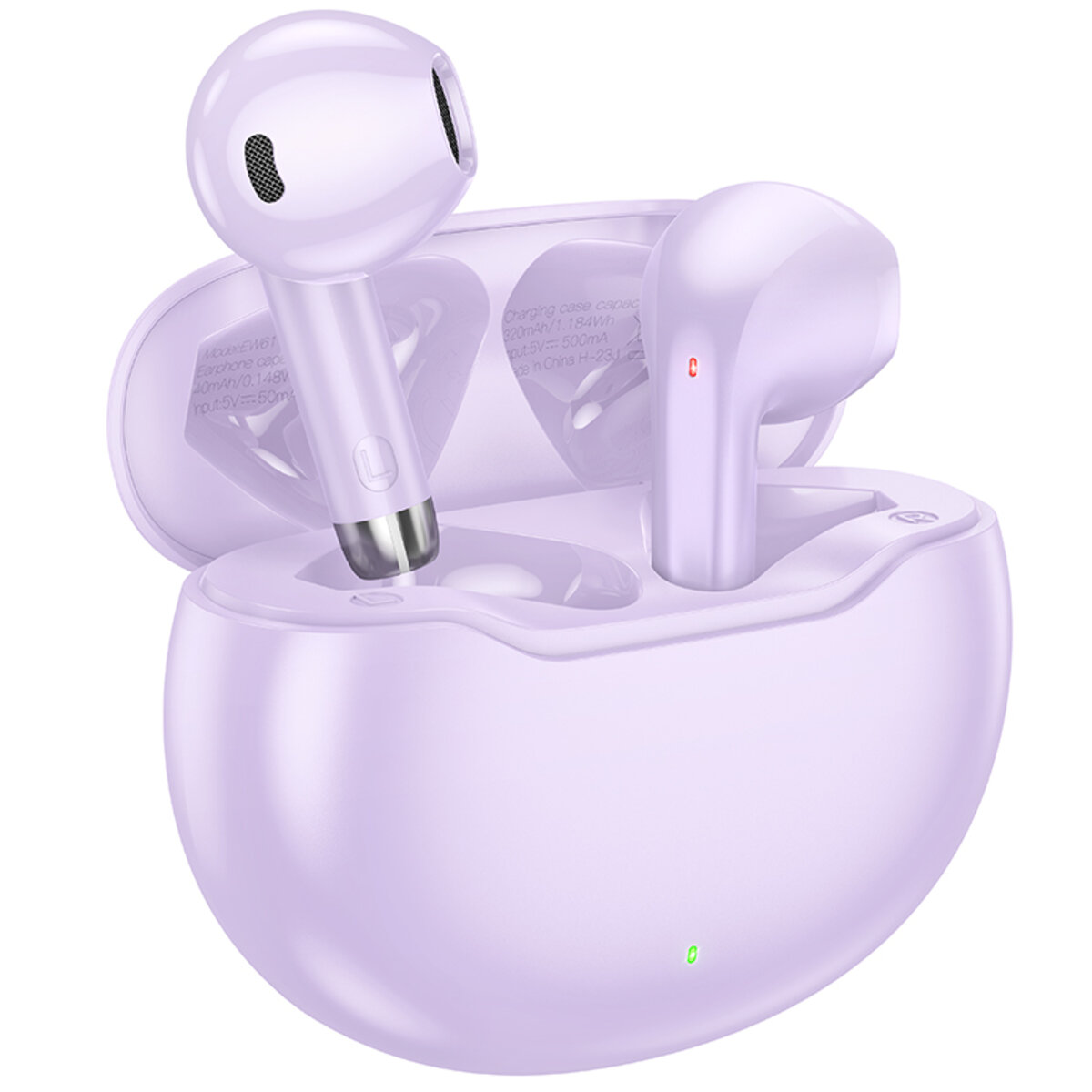 Навушники HOCO EW61 June true wireless BT headset Purple (6942007617604 ) смотреть фото №1