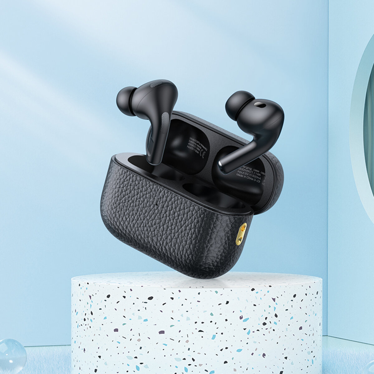 Бездротові навушники HOCO EQ9 Plus Duke true wireless ANC Noise Reduction BT headset Black на картинке №4