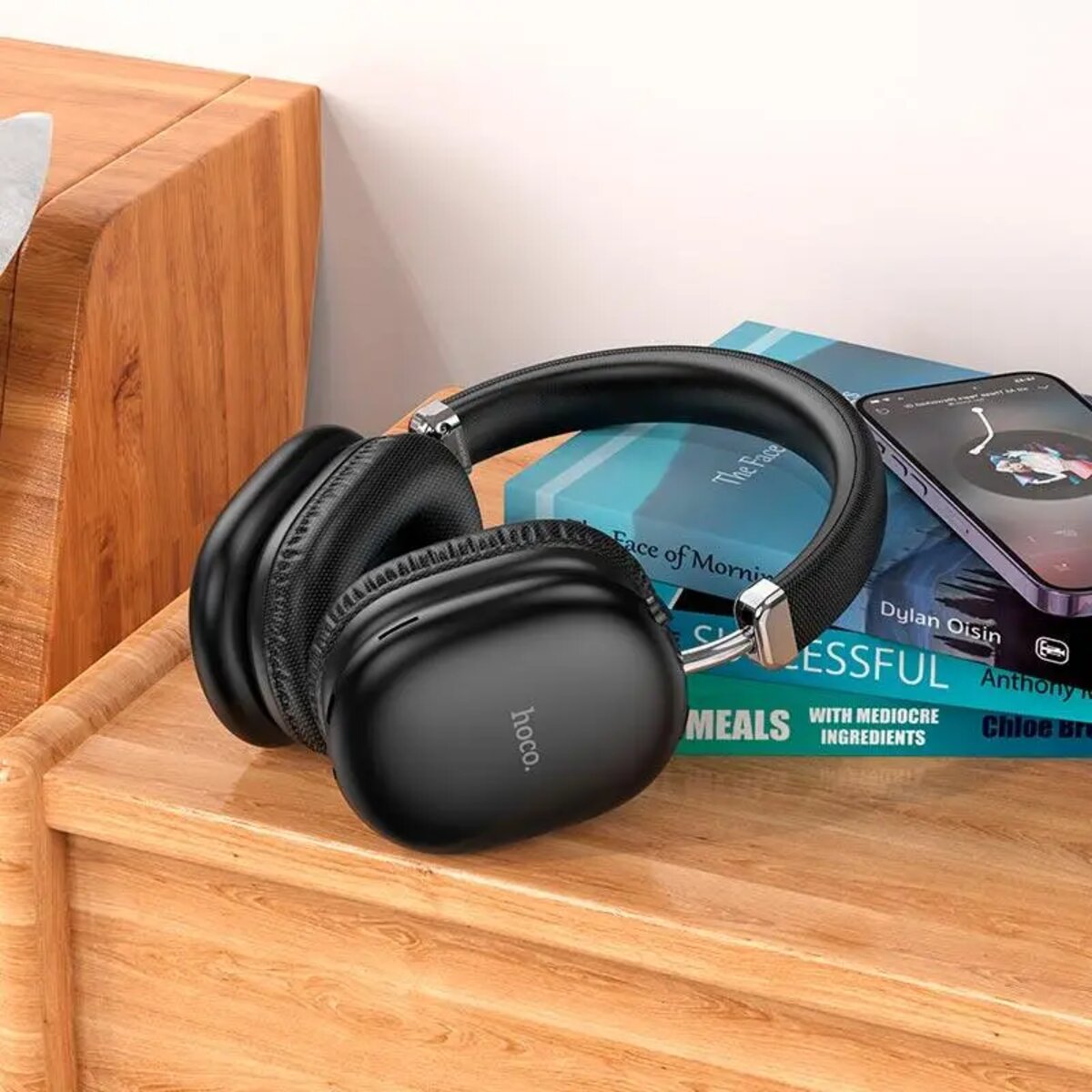 Бездротові навушники HOCO W35 Max Joy BT headphones Black Фотографія №5 Бездротові навушники HOCO W35 Max Joy BT headphones Black на малюнкі №5