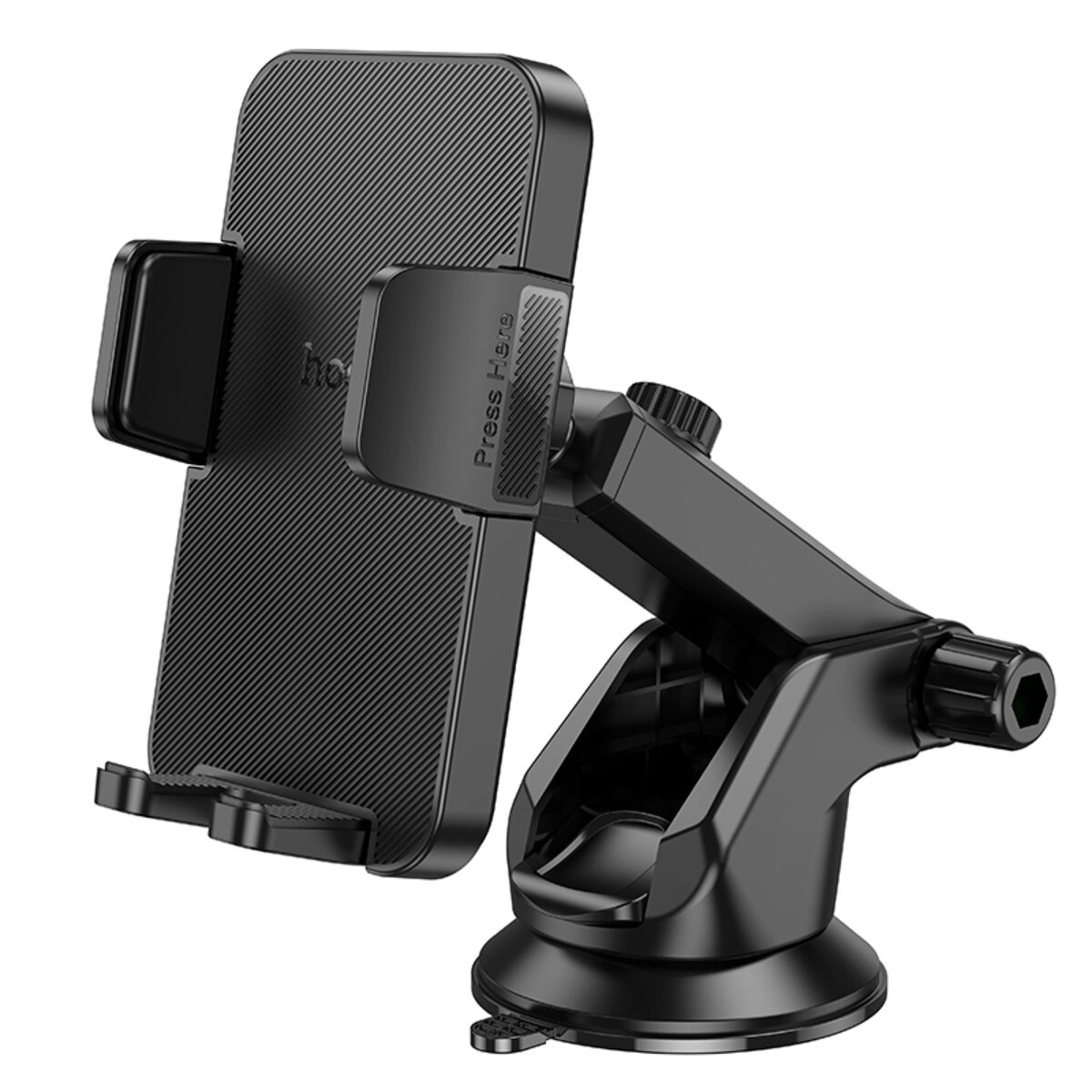 Автотримач для телефона HOCO H37 Cheetah car holder(center console) Black на малюнкі №1