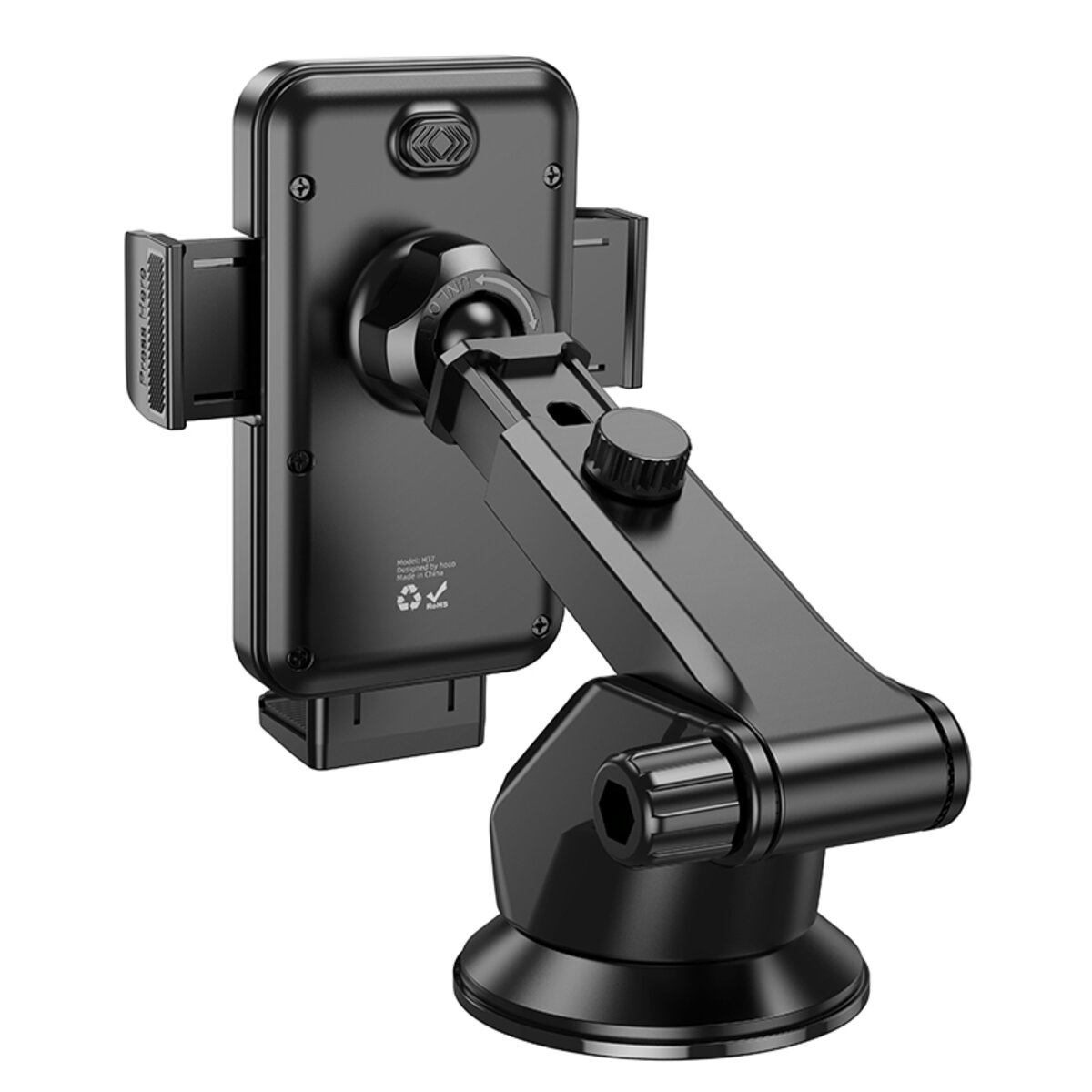 Автотримач для телефона HOCO H37 Cheetah car holder(center console) Black на малюнкі №7