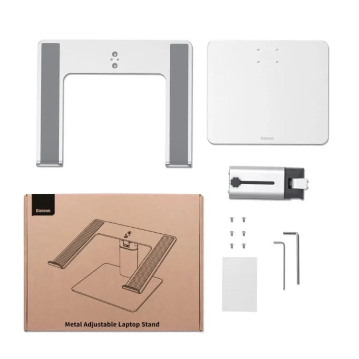Підставка Baseus Metal Adjustable Laptop Stand Silver на малюнкі №4