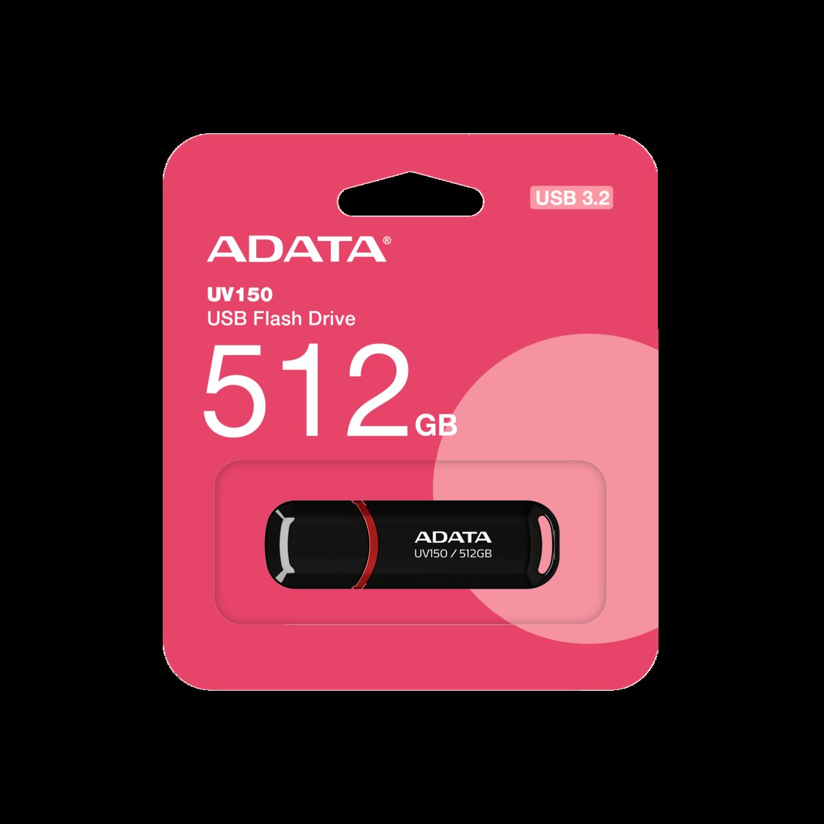 Flash A-DATA USB 3.2 UV 150 512Gb Black (AUV150-512G-RBK) Фотография №2 Flash A-DATA USB 3.2 UV 150 512Gb Black (AUV150-512G-RBK) смотреть фото №2