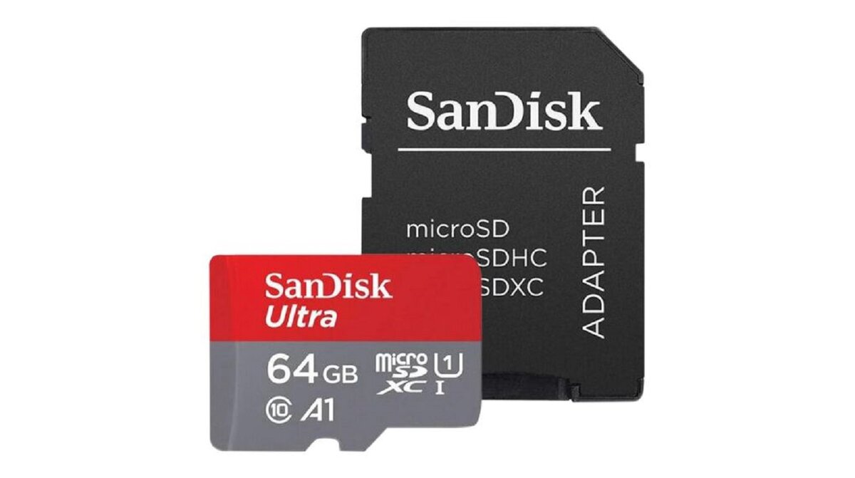 Карта памяті microSDXC (UHS-1) SanDisk Ultra 64Gb class 10 A1 (140Mb/s) (adapter SD) Imaging Packaging (SDSQUAB-064G-GN6IA) Фото 2 Карта памяті microSDXC (UHS-1) SanDisk Ultra 64Gb class 10 A1 (140Mb/s) (adapter SD) Imaging Packaging (SDSQUAB-064G-GN6IA) на картинке №2