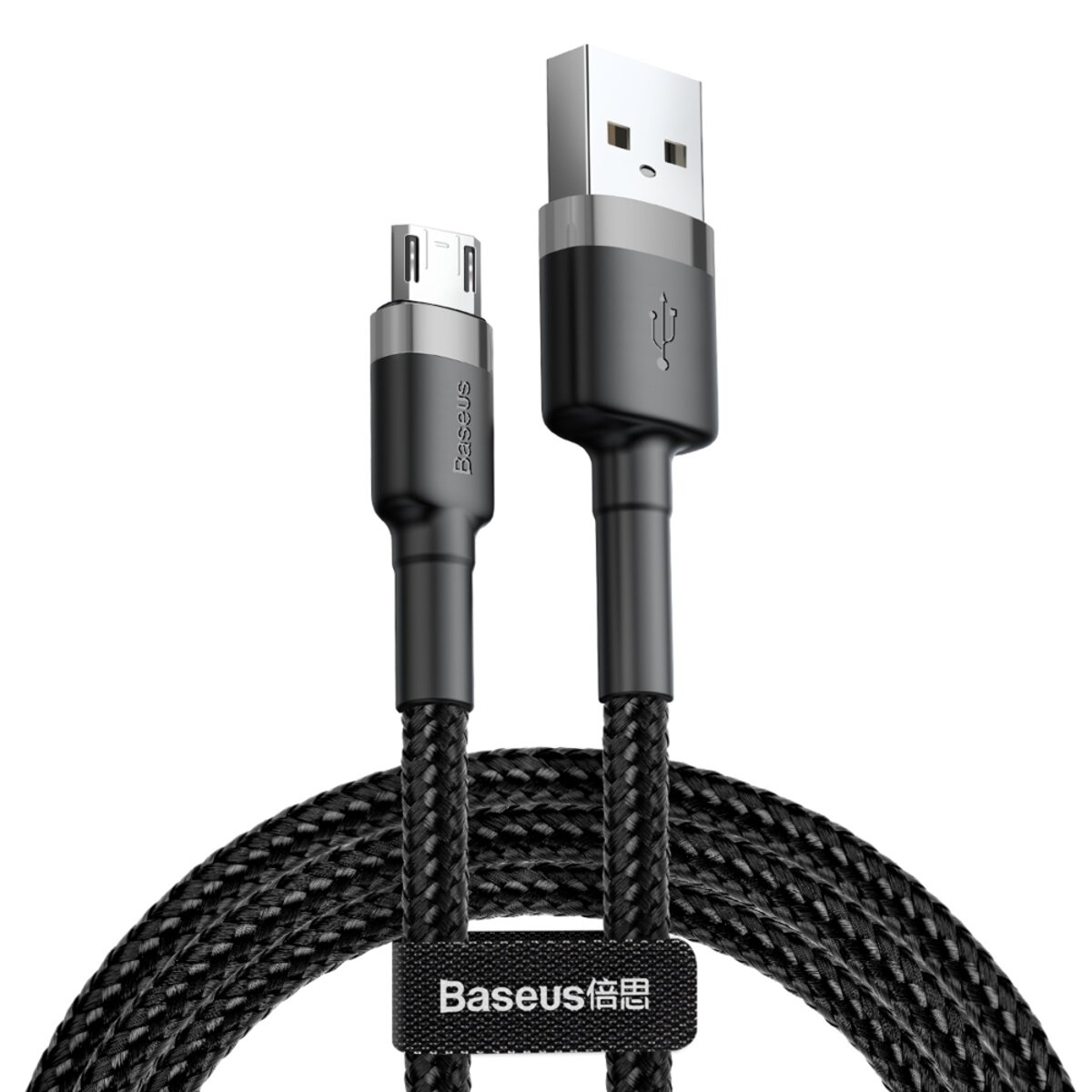 Кабель Baseus cafule Cable USB For Micro 2.4A 0.5M Gray+Black Фотографія №1 Кабель Baseus cafule Cable USB For Micro 2.4A 0.5M Gray+Black на малюнкі №1