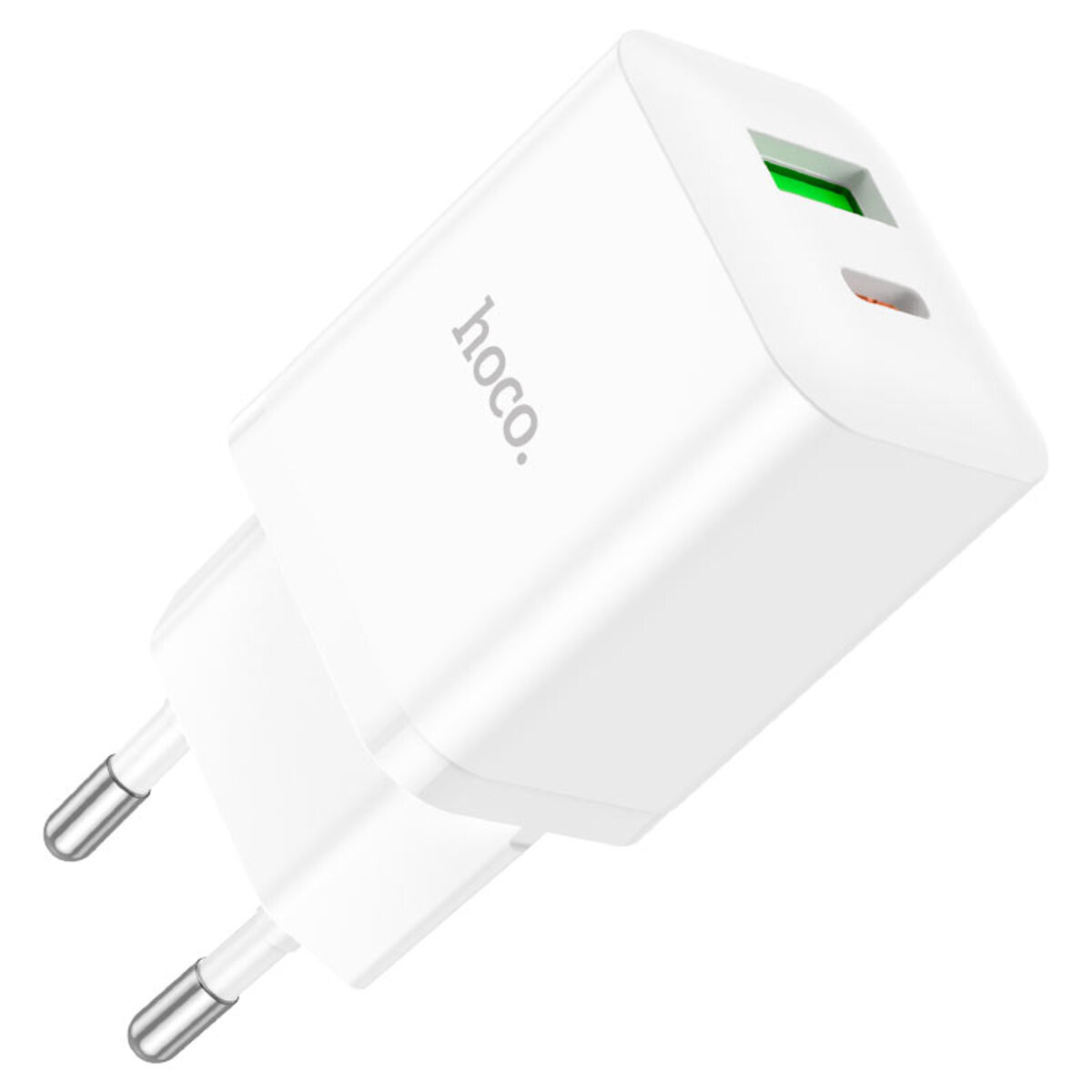 Мережевий зарядний пристрій HOCO N28 Founder PD20W+QC3.0 charger White на малюнкі №4
