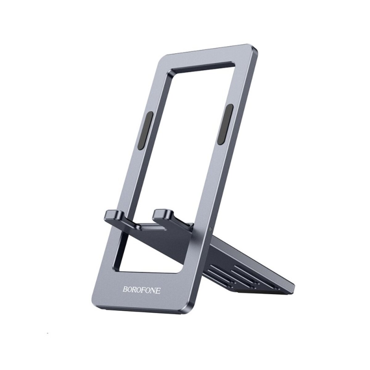 Тримач для мобільного BOROFONE BH112 Kerry metal folding desktop stand Metal Gray (6941991109980) смотреть фото №1