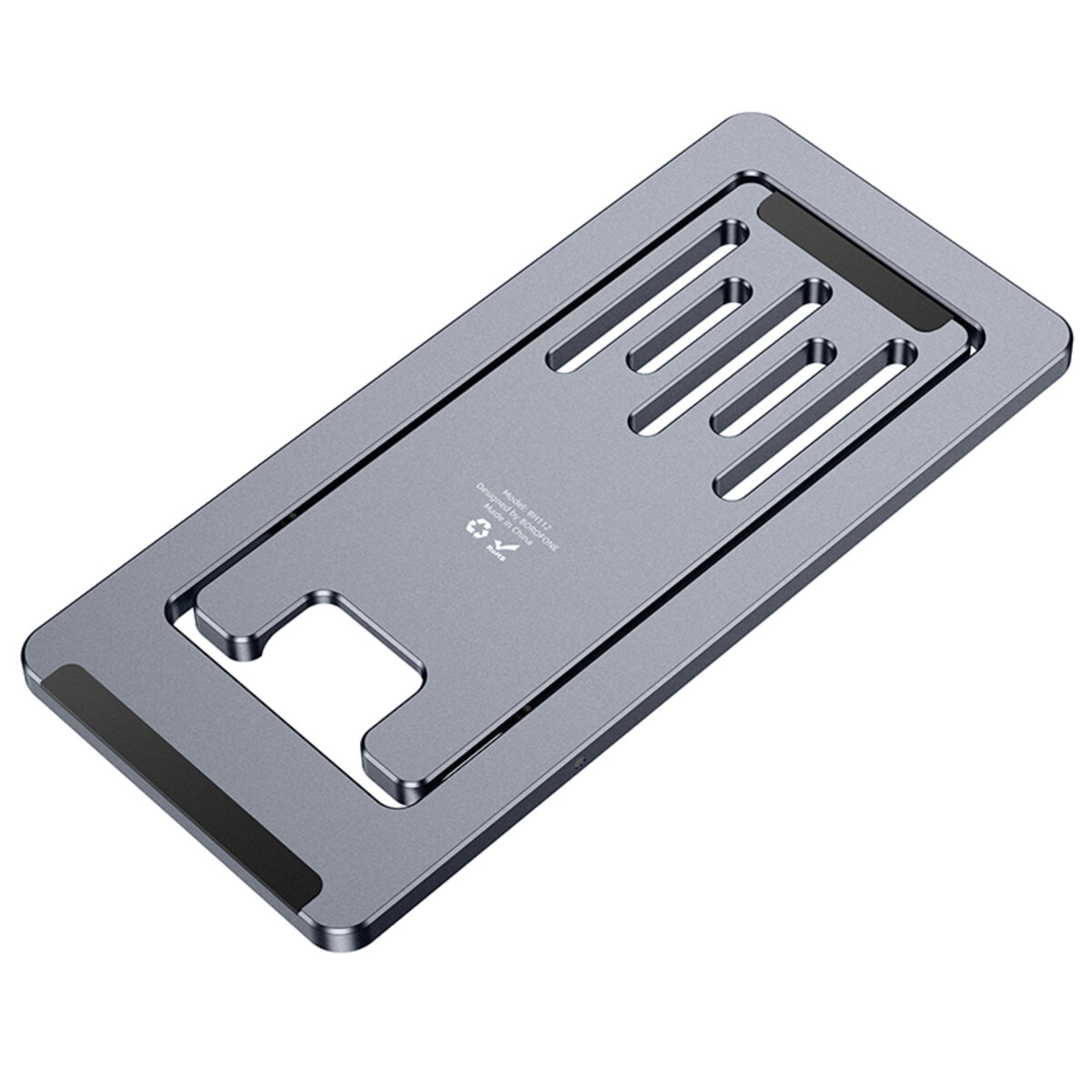 Тримач для мобільного BOROFONE BH112 Kerry metal folding desktop stand Metal Gray (6941991109980) смотреть фото №4