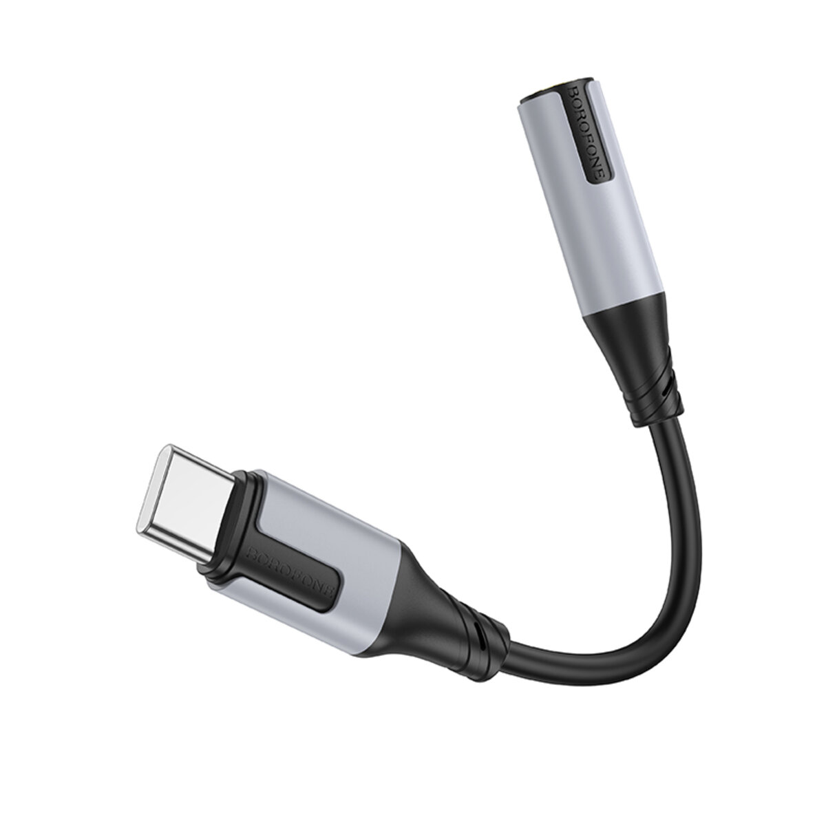 Адаптер BOROFONE BV19 Creator digital audio converter Type-C to 3.5mm Black (6941991108372) смотреть фото №5