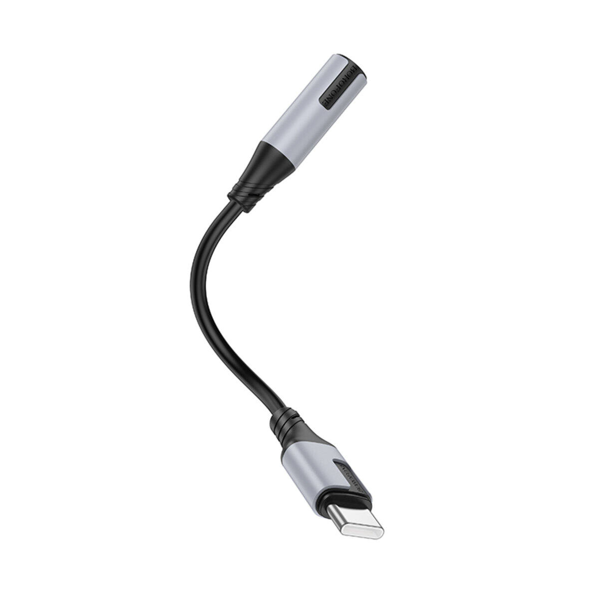 Адаптер BOROFONE BV19 Creator digital audio converter Type-C to 3.5mm Black (6941991108372) смотреть фото №3