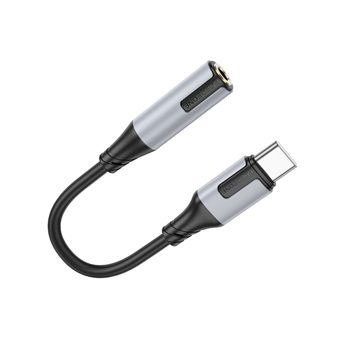 Адаптер BOROFONE BV19 Creator digital audio converter Type-C to 3.5mm Black (6941991108372) смотреть фото №4