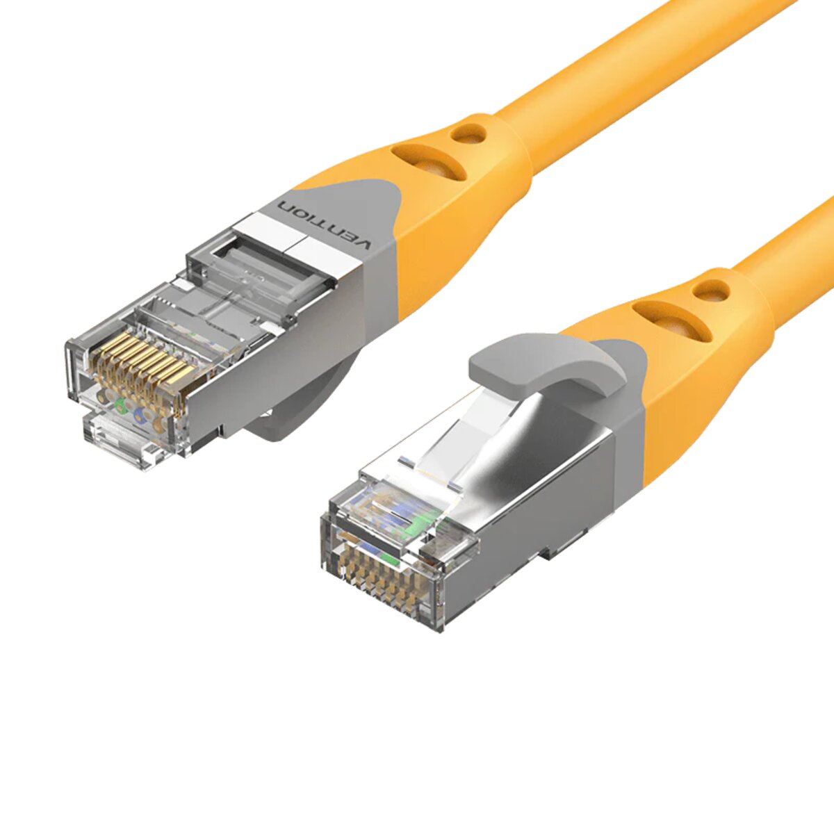 Мережевий кабель Vention Cat.6A SFTP Patch Cable 1.5M Yellow на картинке №1