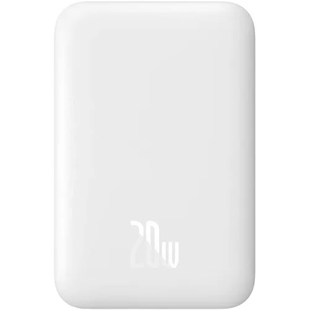 Зовнішній акумулятор Baseus Magnetic Mini Wireless Fast Charge Power Bank 10000mAh 20W White на малюнкі №4