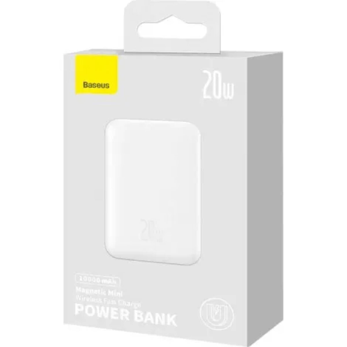 Зовнішній акумулятор Baseus Magnetic Mini Wireless Fast Charge Power Bank 10000mAh 20W White на малюнкі №2
