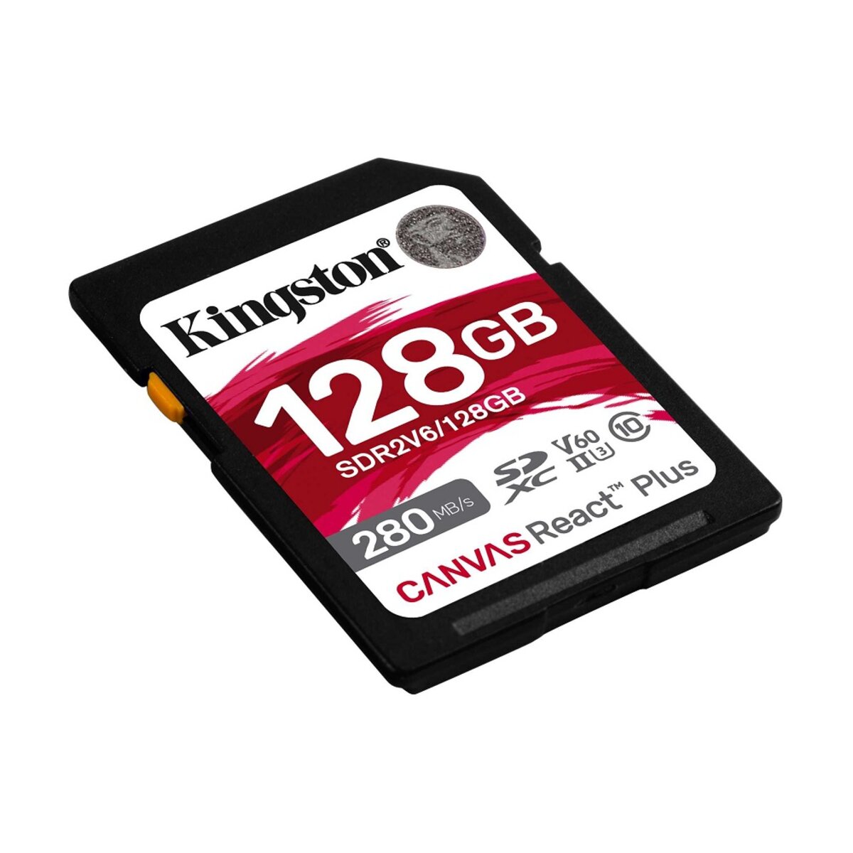 Карта памяті SDXC (UHS-II U3) Kingston Canvas React Plus 128Gb class 10 V60 (R280MB/s, W150MB/s) Фото 2 Карта памяті SDXC (UHS-II U3) Kingston Canvas React Plus 128Gb class 10 V60 (R280MB/s, W150MB/s) на картинке №2