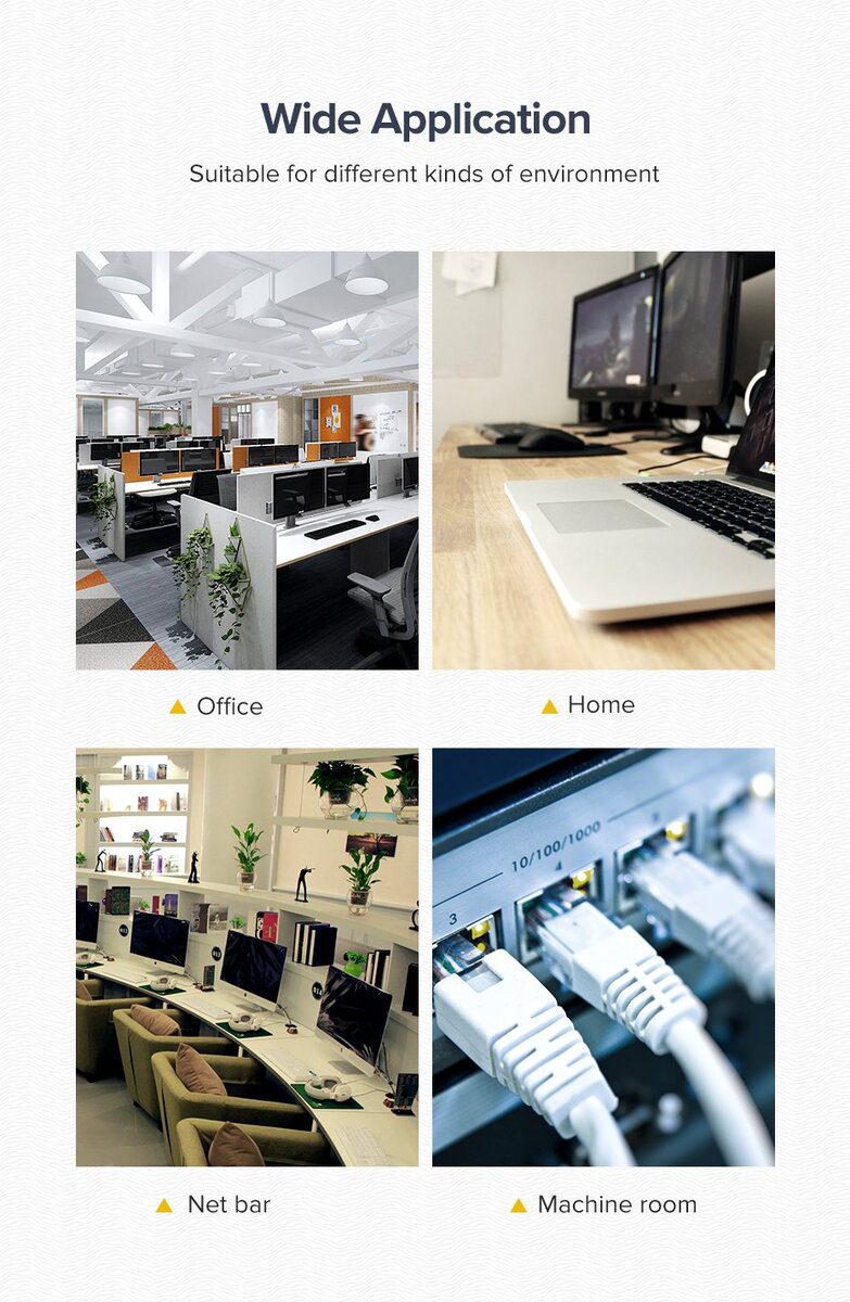 Кабель UGREEN NW102 Cat 6 U/UTP Lan Cable 3m (Black)(UGR-20161) на малюнкі №8