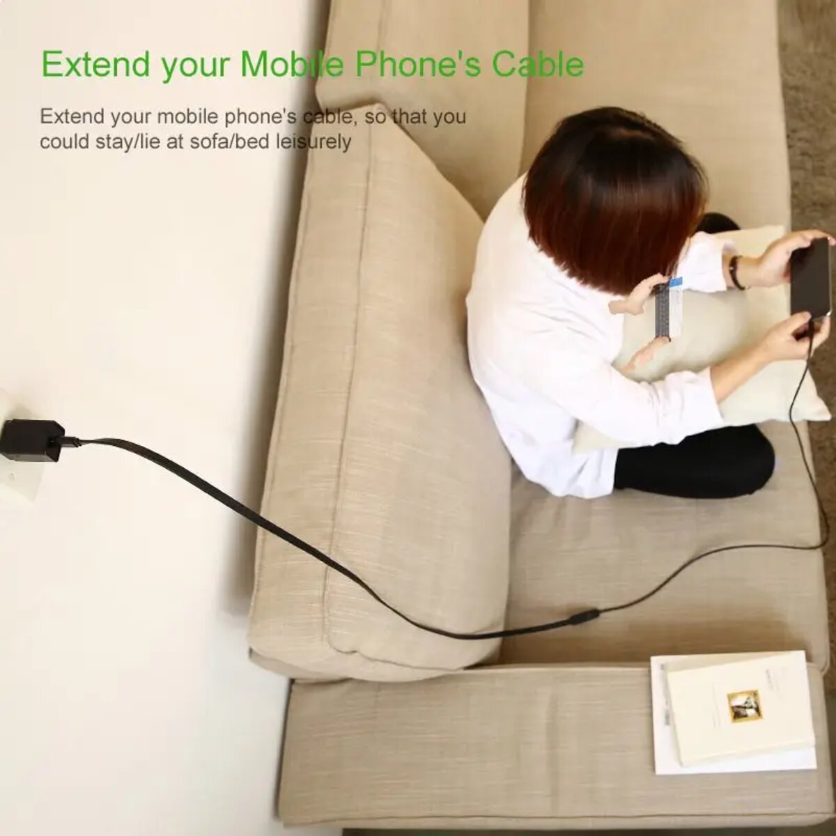 Кабель UGREEN US103 USB 2.0 A Male to A Female Cable 1m (Black)(UGR-10314) на малюнкі №5