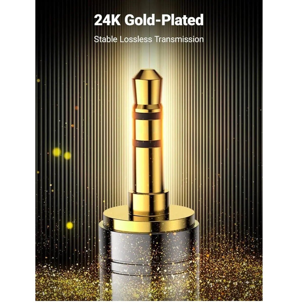 Аудіо адаптер UGREEN AV168 3.5mm Male to 6.35mm Female Adapter 1pcs(UGR-60711) на картинке №3