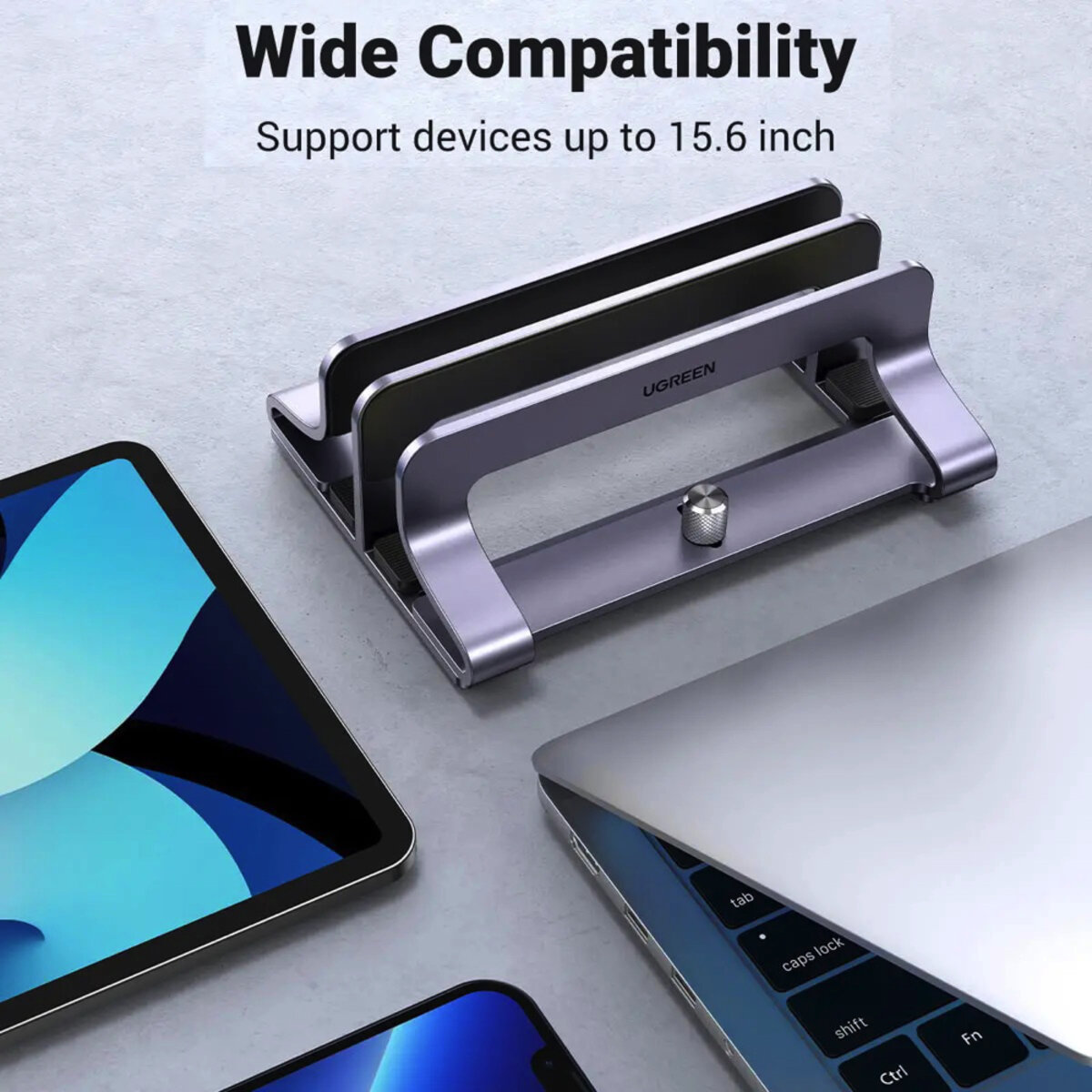 Підставка для ноутбука UGREEN LP258 Vertical Laptop Stand (Dual-slot)(UGR-60643) на картинке №5