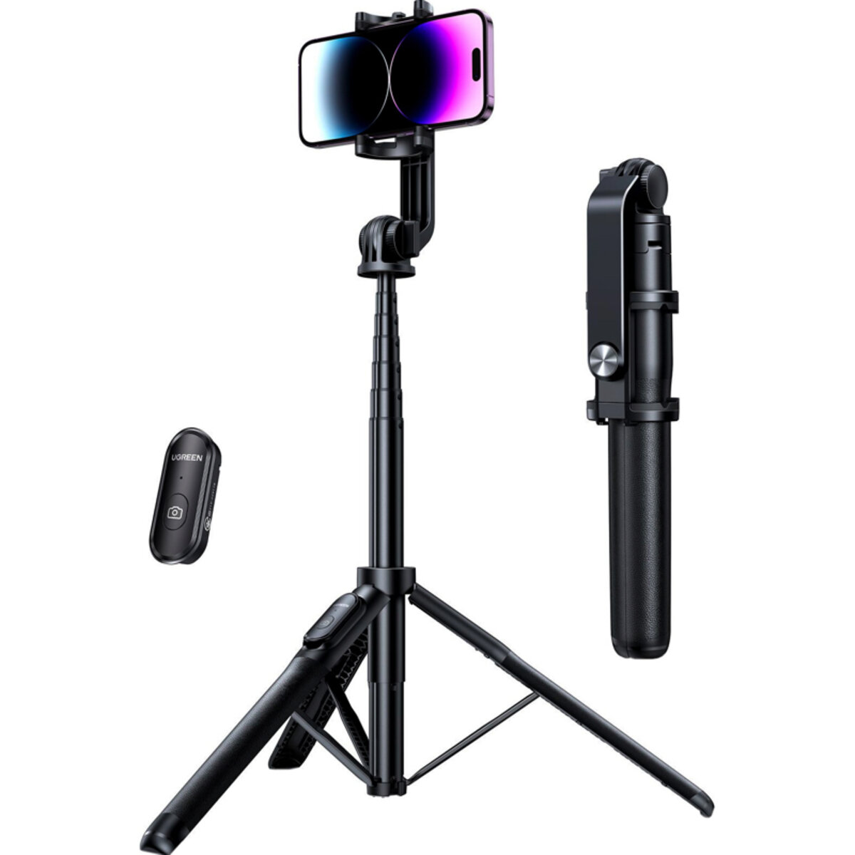 Селфі-трипод UGREEN LP586 Selfie Stick Tripod with Bluetooth Remote(UGR-15062) на малюнкі №2