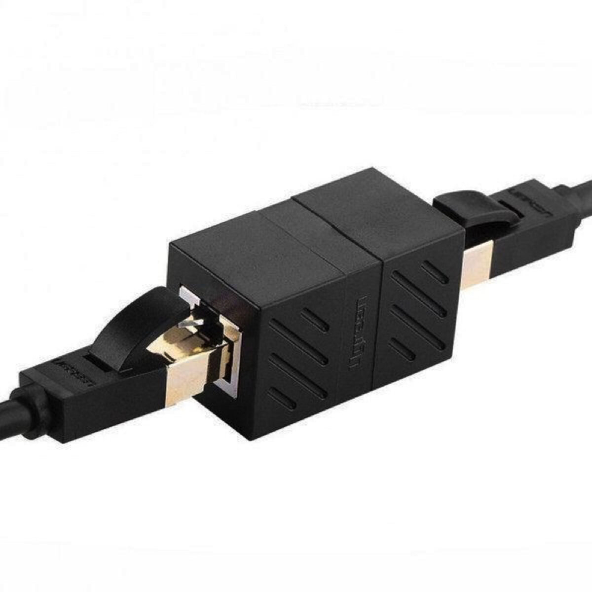 Сплітер UGREEN NW114 RJ45 Network Keystone Jack Inline Coupler Female to Female 1pcs (Black)(UGR-20390) на малюнкі №1