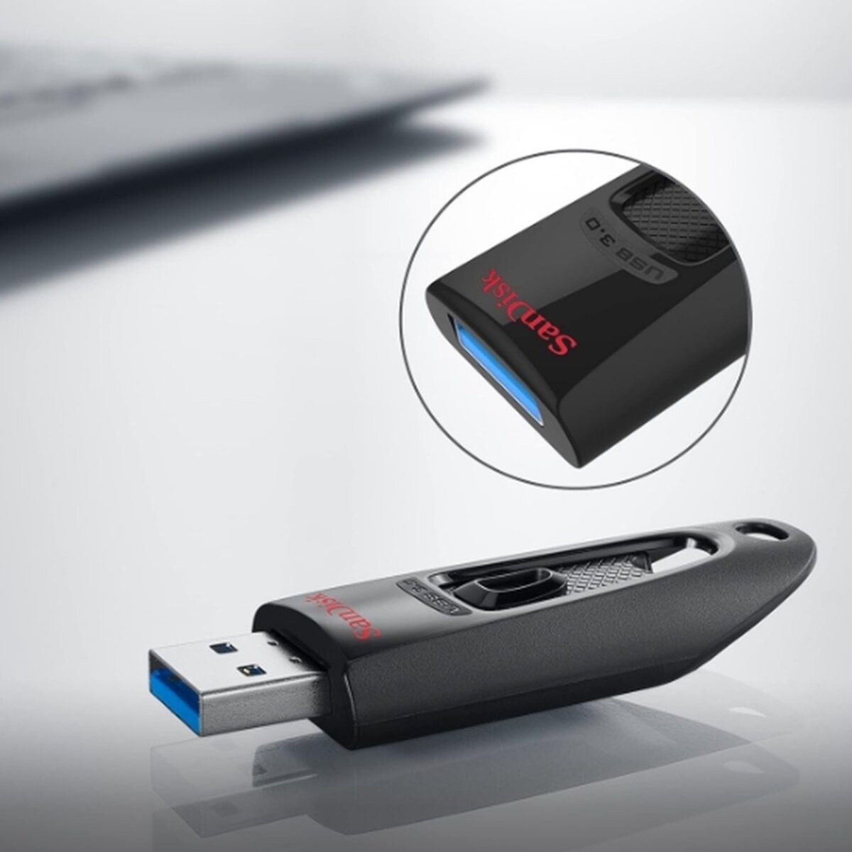 Флеш-накопичувач SanDisk USB 3.0 Ultra 512Gb (130Mb/s) Black (SDCZ48-512G-G46) Фото 6 Флеш-накопичувач SanDisk USB 3.0 Ultra 512Gb (130Mb/s) Black (SDCZ48-512G-G46) на картинке №6