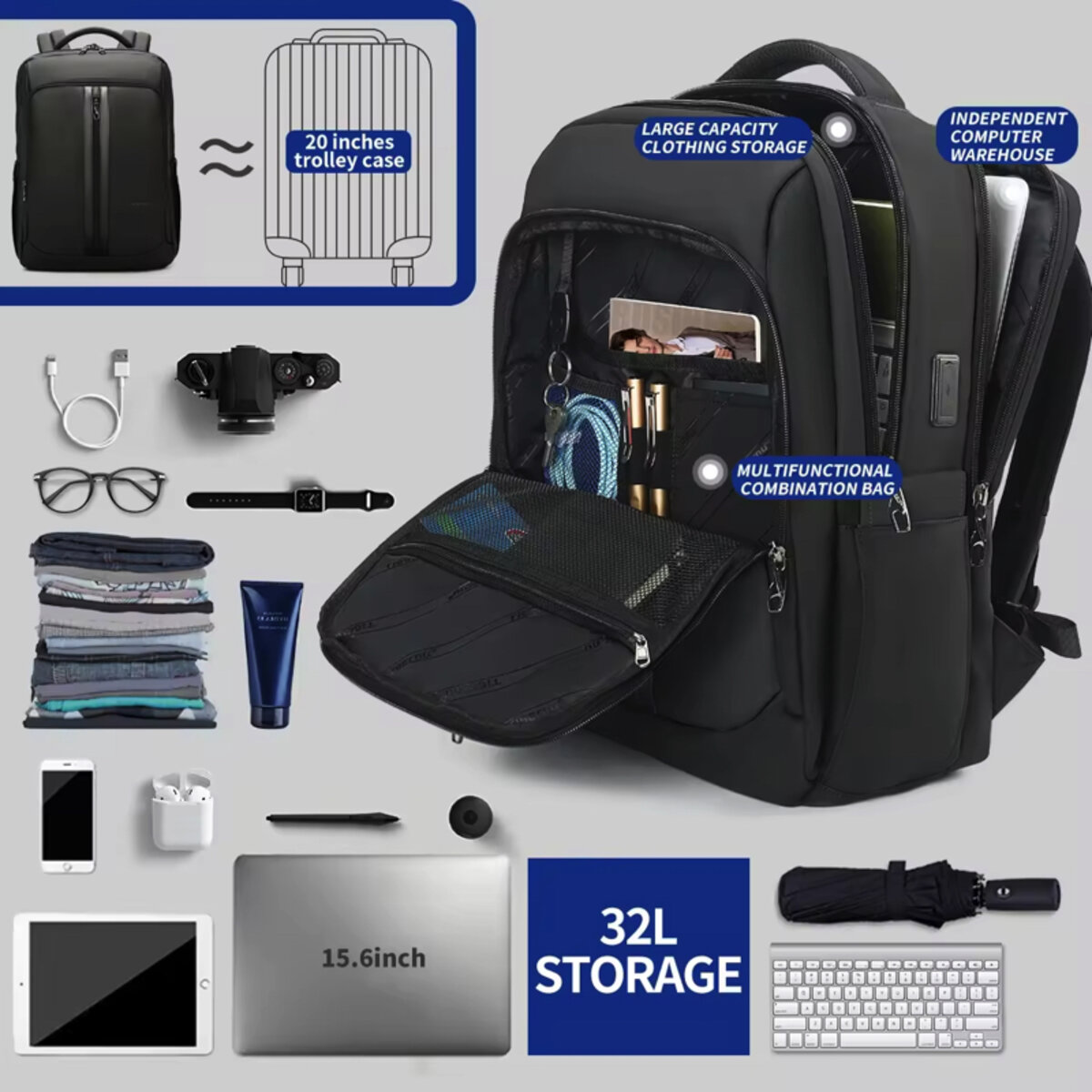 Рюкзак Tigernu T-B9600 15.6