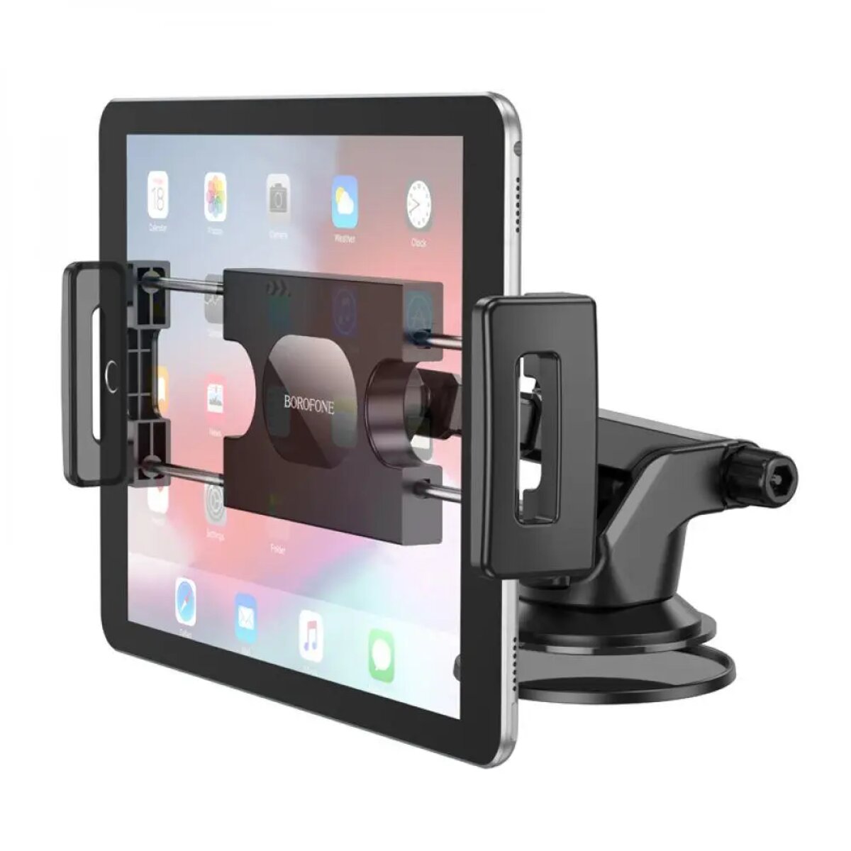 Автотримач для телефона BOROFONE BH100 Airy tablet car holder(center console) Black на картинке №8