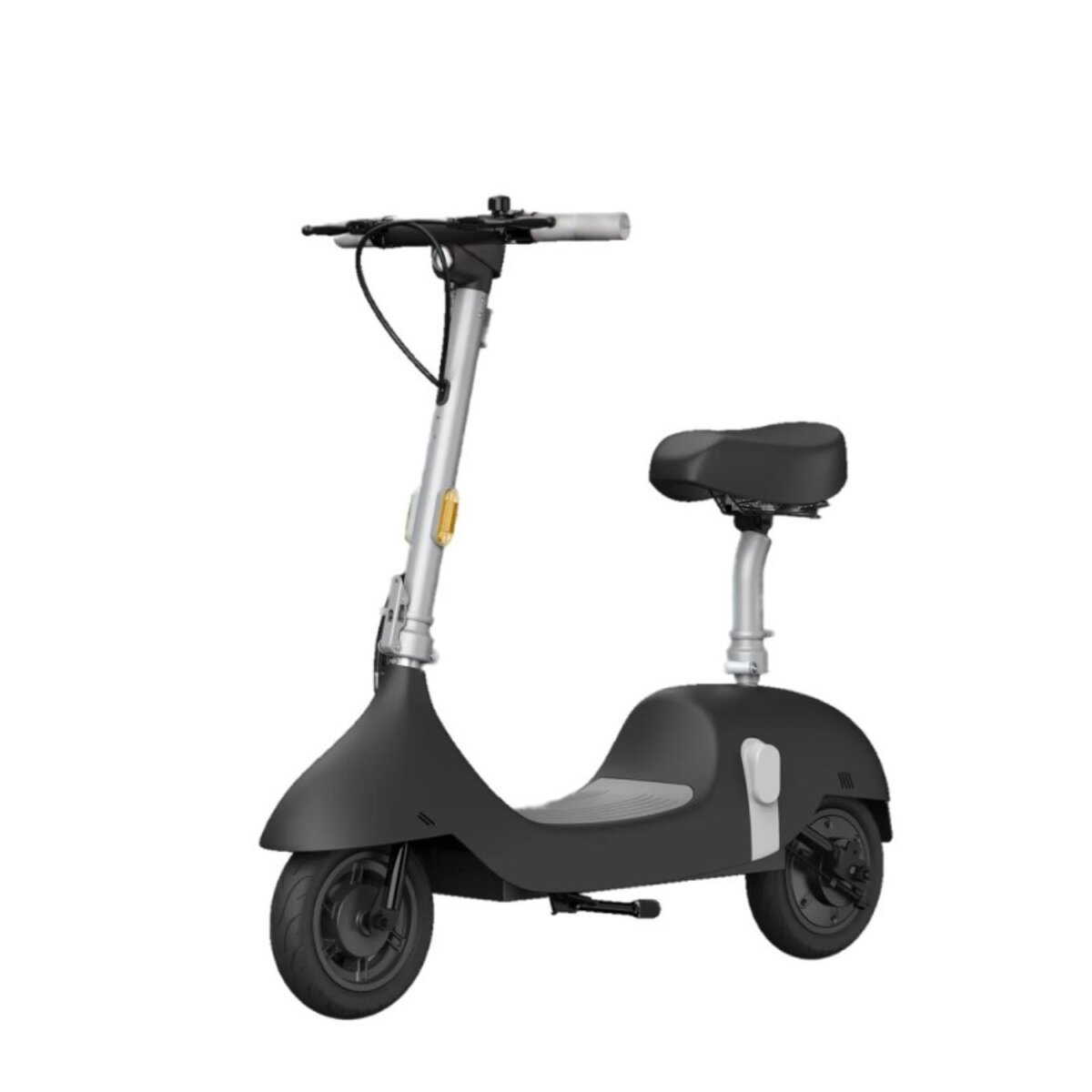 Електросамокат з сидінням OKAI Ceetle PRO EA10C Black 10, 350(900)W, 25Km/h, 10,4Ah, 55Km, 20%, NFC, App, 29kg (EA10C-B) на картинке №1