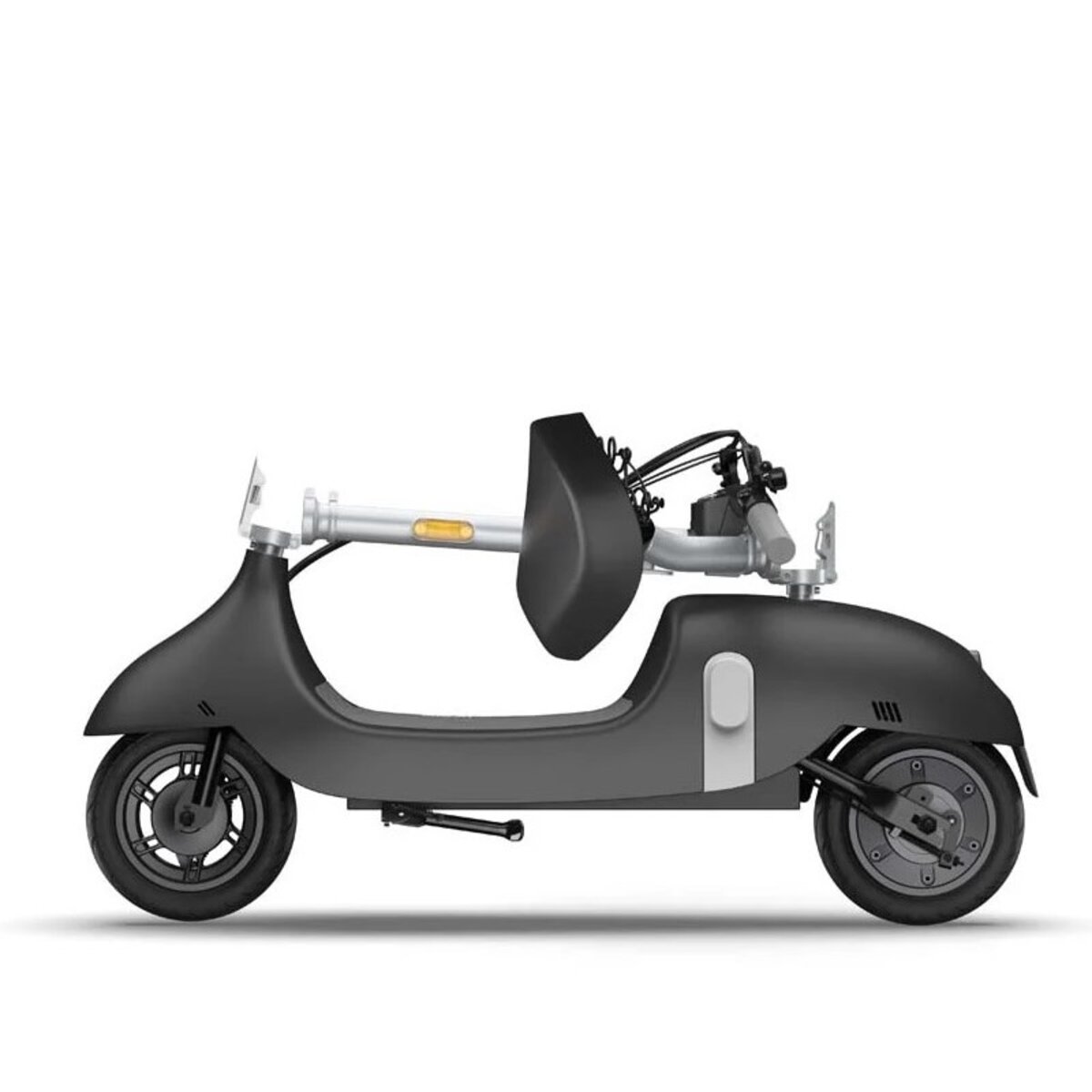 Електросамокат з сидінням OKAI Ceetle PRO EA10C Black 10, 350(900)W, 25Km/h, 10,4Ah, 55Km, 20%, NFC, App, 29kg (EA10C-B) на картинке №2