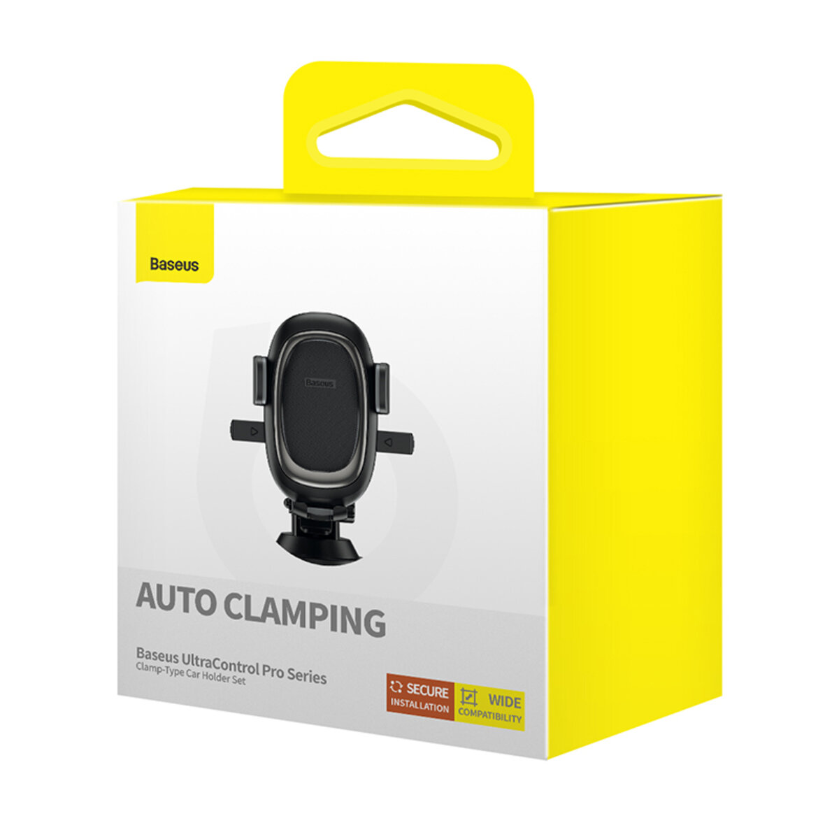 Автотримач для телефона Baseus UltraControl Pro Series Clamp-Type Car Holder Set Cluster Black (C40351600113-00) на картинке №3