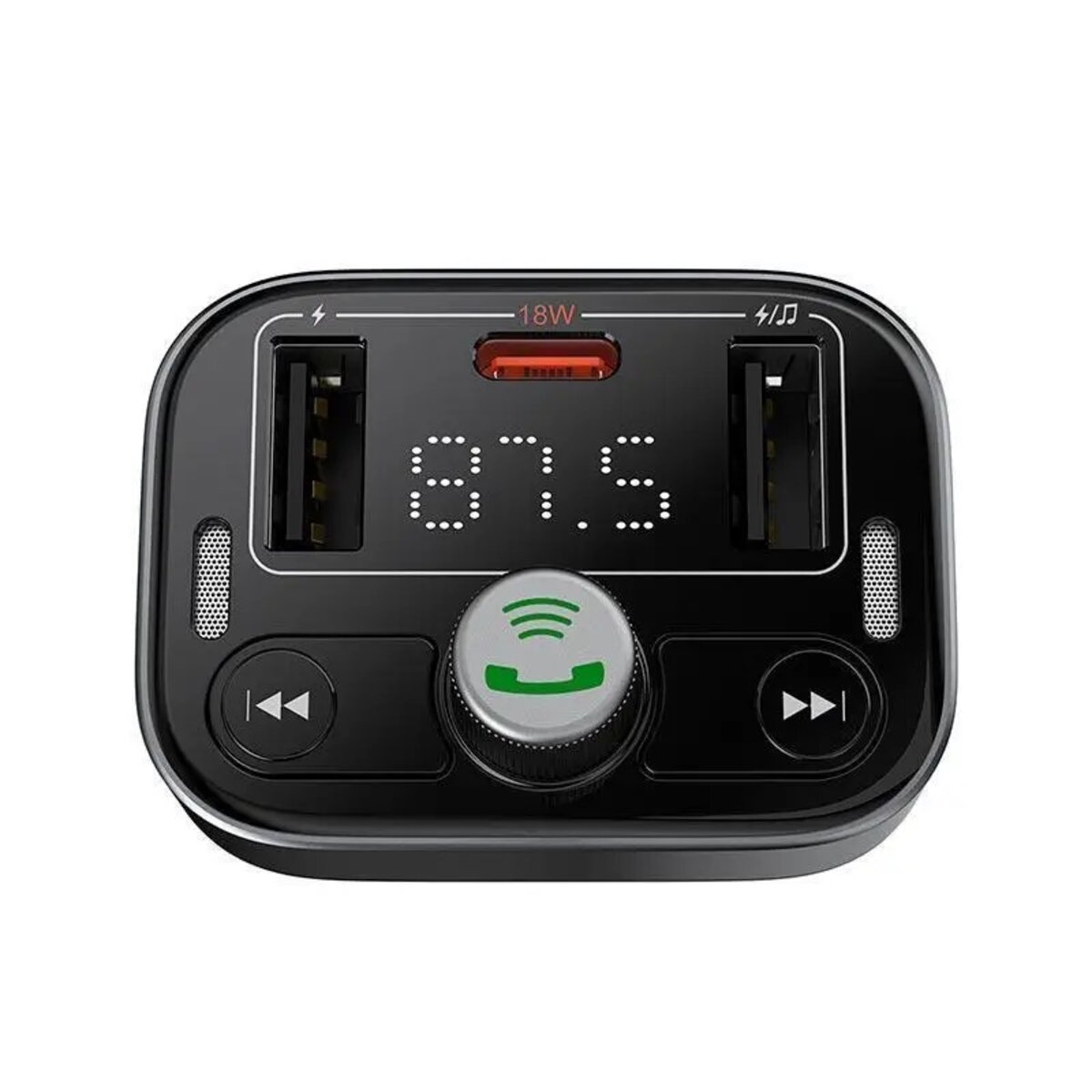 АЗП з FM-модулятором Baseus S-09 Pro Series Car FM Transmitter Cluster Black (C10762200113-00) на картинке №5