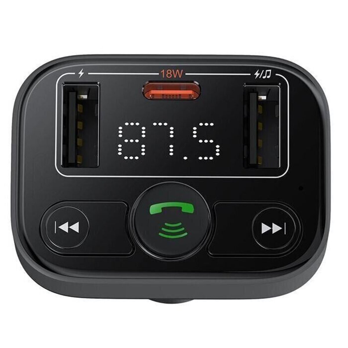 АЗП з FM-модулятором Baseus S-09 Lite Series Car FM Transmitter Cluster Black (C10762300113-00) смотреть фото №3