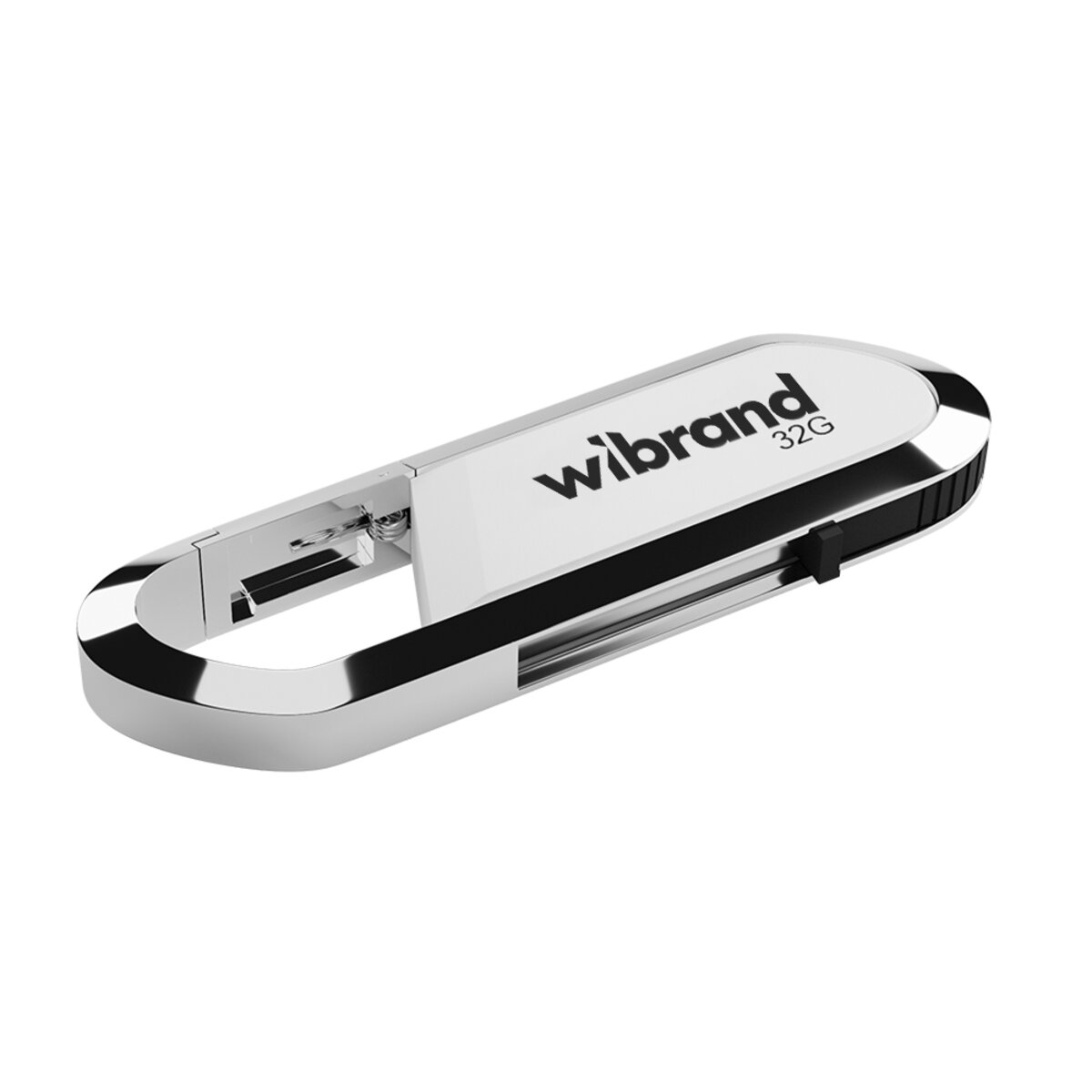 Флеш-накопичувач Wibrand USB 2.0 Aligator 32Gb White (WI2.0/AL32U7W) на картинке №1