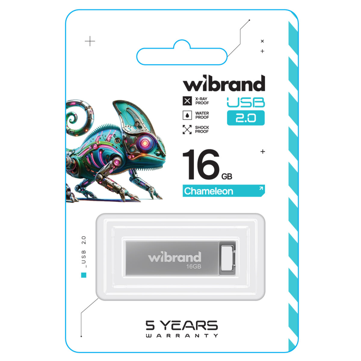 Флеш-накопичувач Wibrand USB 2.0 Chameleon 16Gb Silver (WI2.0/CH16U6S) Фото 2 Флеш-накопичувач Wibrand USB 2.0 Chameleon 16Gb Silver (WI2.0/CH16U6S) на картинке №2