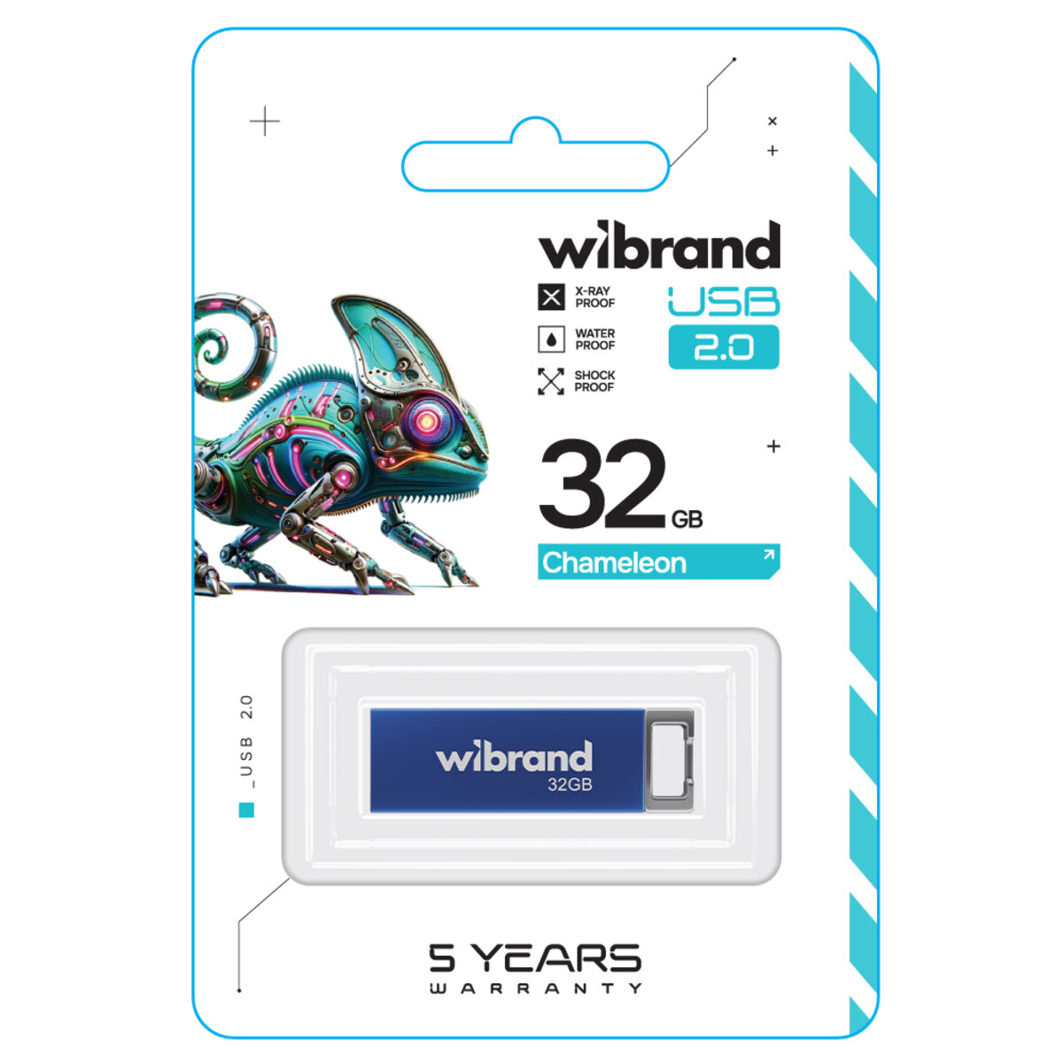 Flash Wibrand USB 2.0 Chameleon 32Gb Blue (WI2.0/CH32U6U) Фотография №2 Flash Wibrand USB 2.0 Chameleon 32Gb Blue (WI2.0/CH32U6U) смотреть фото №2
