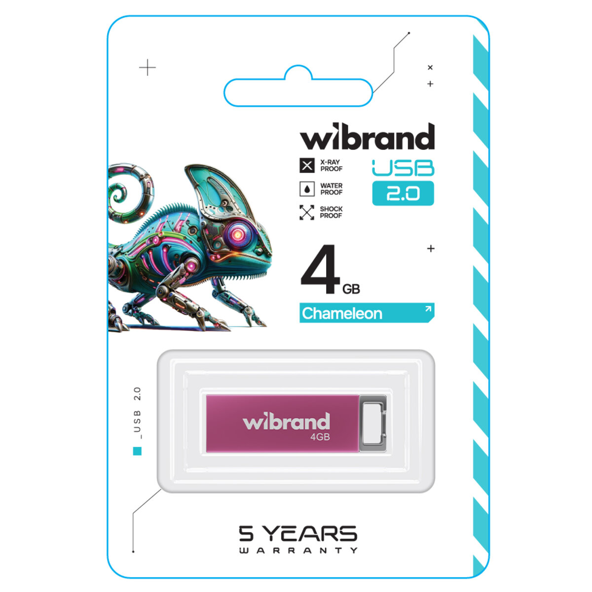 Флеш-накопичувач Wibrand USB 2.0 Chameleon 4Gb Pink (WI2.0/CH4U6P) Фото 2 Флеш-накопичувач Wibrand USB 2.0 Chameleon 4Gb Pink (WI2.0/CH4U6P) на картинке №2