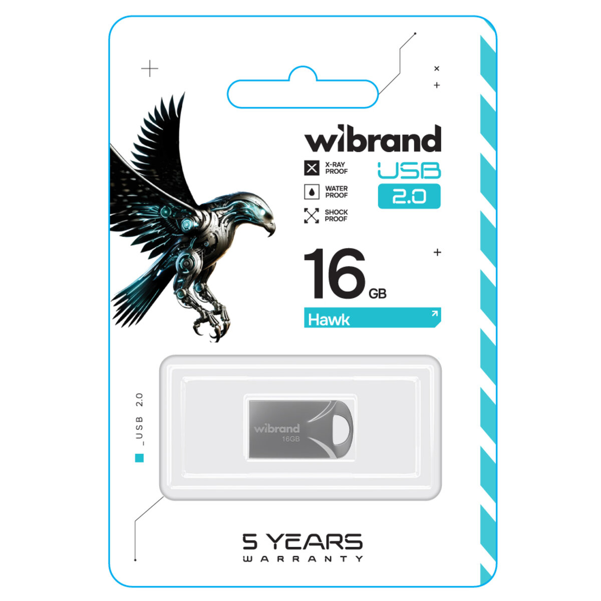 Флеш-накопичувач Wibrand USB 2.0 Hawk 16Gb Silver (WI2.0/HA16M1S) Фото 2 Флеш-накопичувач Wibrand USB 2.0 Hawk 16Gb Silver (WI2.0/HA16M1S) на картинке №2