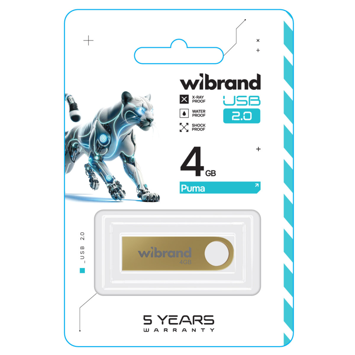Flash Wibrand USB 2.0 Puma 4Gb Gold (WI2.0/PU4U1G) Фотография №2 Flash Wibrand USB 2.0 Puma 4Gb Gold (WI2.0/PU4U1G) смотреть фото №2