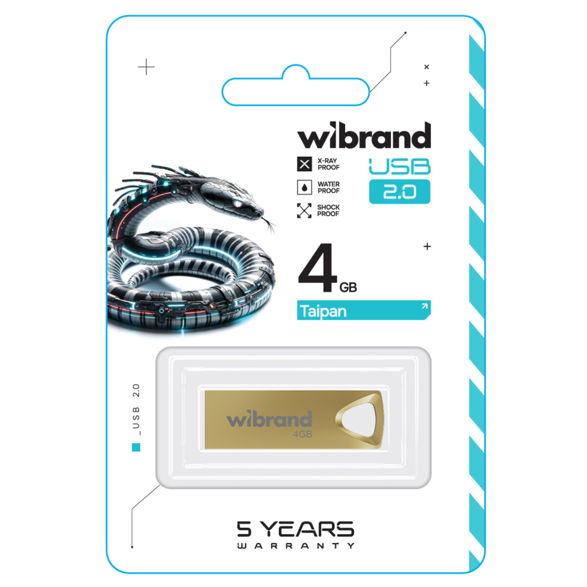 Flash Wibrand USB 2.0 Taipan 4Gb Gold (WI2.0/TA4U2G) Фотография №2 Flash Wibrand USB 2.0 Taipan 4Gb Gold (WI2.0/TA4U2G) смотреть фото №2