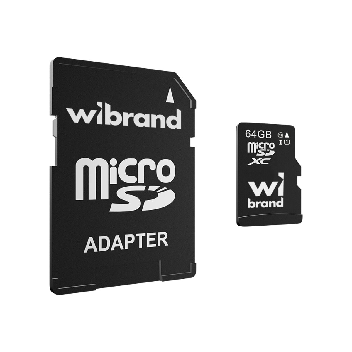 Карта памяті microSDXC (UHS-1) Wibrand 64Gb class 10 (adapter SD) (WICDXU1/64GB-A) Фото 1 Карта памяті microSDXC (UHS-1) Wibrand 64Gb class 10 (adapter SD) (WICDXU1/64GB-A) на картинке №1