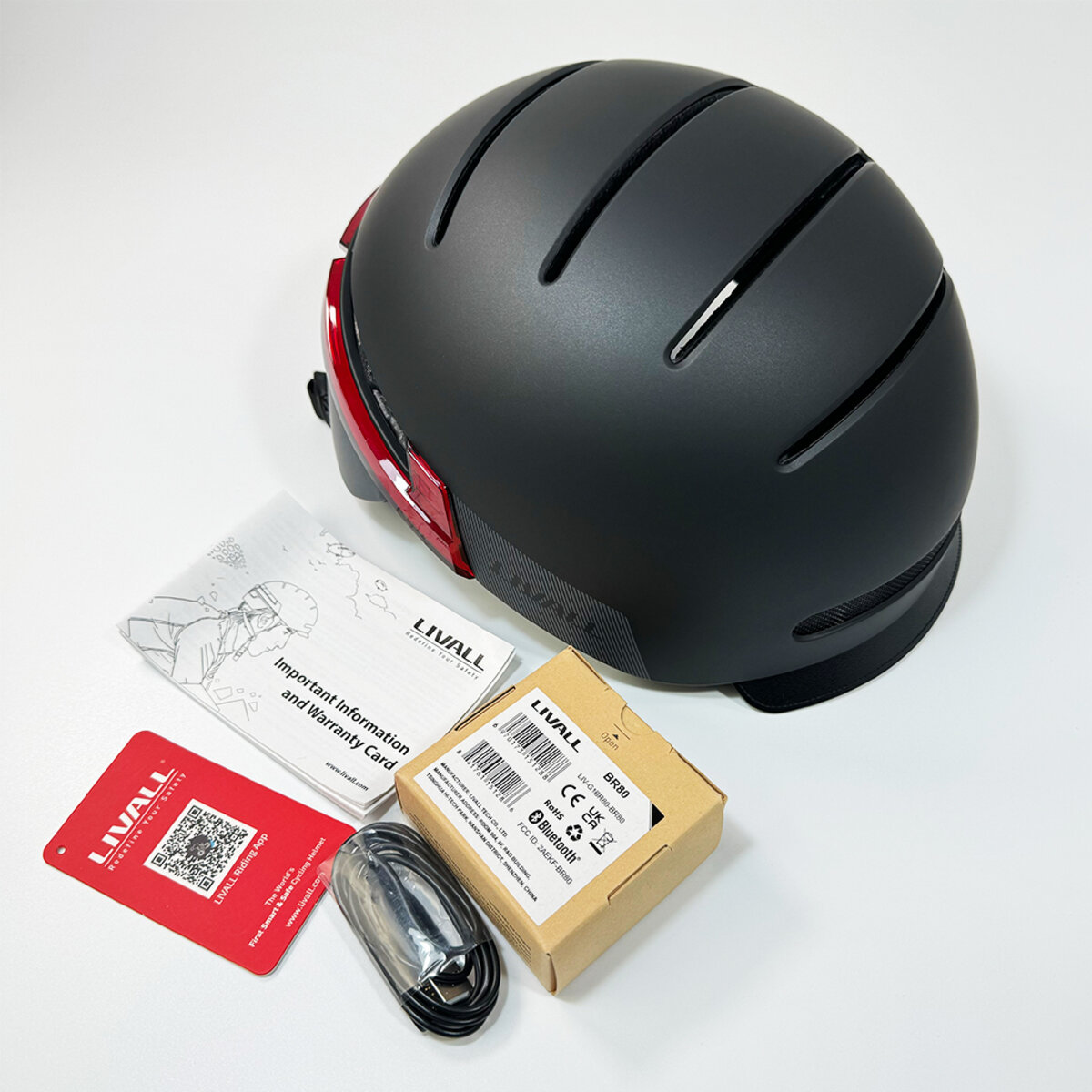 Захисний шолом Livall BH51M NEO (L) Black (57-61см), акустика, мікрофон, сигнали поворотів та стопів, додаток, пульт BR80, Bluetooth (LIV-T1V6MN-5311) на картинке №8