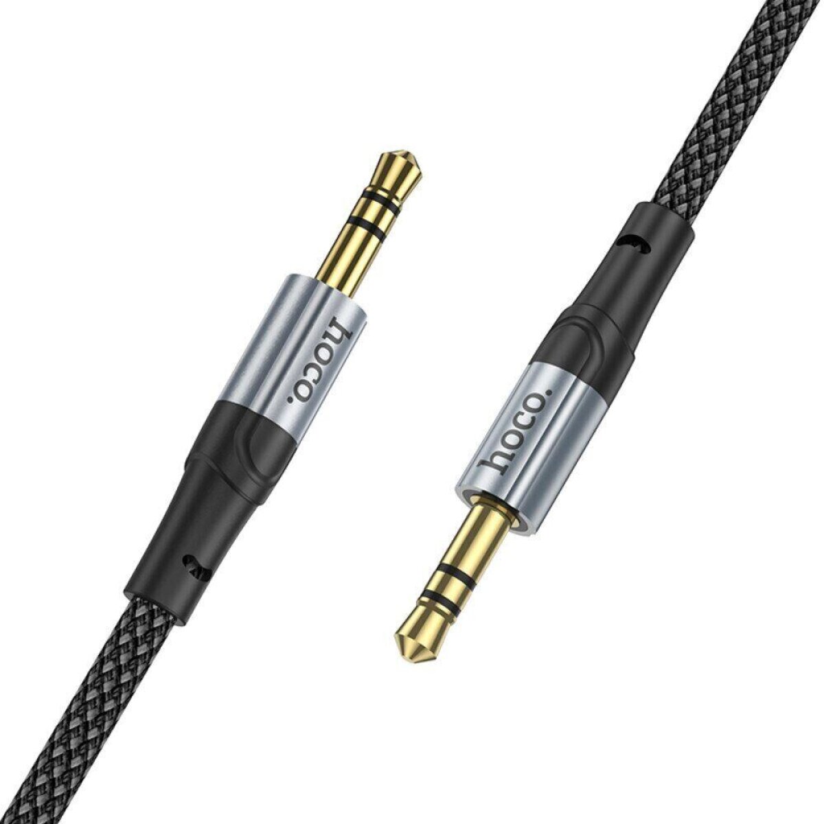 Аудiокабель HOCO UPA26 AUX Fresh audio cable, 1m Black на картинке №2